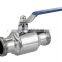 High Quality Sanitary Stainless Steel Straight Ball Valve