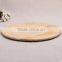 Hot sale Solid wood round wood plate dessert bread tray with high quality