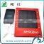 new design 10000mah solar portable power bank with CE FCC ROHS