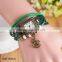New Women Vintage Horse Red Leather Wrist Bracelet Watch                        
                                                Quality Choice