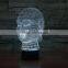 3D Optical Night Light Buddha 7 RGB Light Colors 10 LEDs AA Battery or DC 5V Mixed Lot