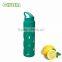 550 ml drink bottle/glass sports water bottle with straw and colorful silicone sleeve