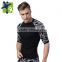Male slimming sport t shirt ,Men Body Shaper leopard print Long Sleeve Undershirt, breathable quick dry t shirt for man MA37