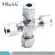 Stainless Steel 4-way Bi-Lok Instrument Cross Tube Fittings