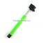 GREEN SELFIE STICK MONOPOD BLUETOOTH CAMERA SHUTTER REMOTE FOR iPHONE SAMSUNG