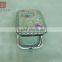 Charm sliver cosmetic rhinestone mirror/promotional gift sliver pocket mirror