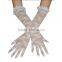 2016 Hot Selling Tulle Fabric Various Color Bridal Lace Gloves