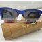 Captain Cartoon Stickers Bamboo Sunglasses With Bamboo Case America Style