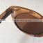 Zebra wooden sunglasses with bamboo box high quality spring metal hinge driving glasses custom wood sunglasses