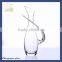 Hand Crafted Slanting Mouth Water Design Wine Crystal Cut Glass Decanter