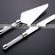 stainless steel wedding cake server set with crystals