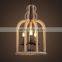 rope cage hanging pendant light stairs pendant light for home decor/Gallary/coffee bar/shopping mall