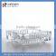 LongRun classico design vertical stripes carved square glass ashtray