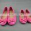 Cute girls ballet flat shoes cheap fancy shoes girls shoes with bow