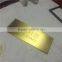 gold plating custom made signboard Electrical safety sign made of metal