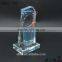 2016 modern design handmade clear acrylic trophy