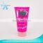 Cleansing foam tube cosmetics container plastic with flip top cap