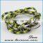 High Quality Colorful Leather Anchor Bracelet for Jewelry