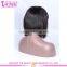 Fashionable Silky Straight Natural Color Short Fashion Hair Cuts Lace Front Wig With Bangs