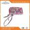 The newest design cotton bright quilted fabric insulated phone charger bag