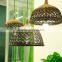 decorative loft wicker hand knitted colored pendant light