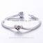 T088 Mexican Wedding 925 Sterling Silver Three Hollow out Hearts for engagement Women Charms Jewelry