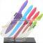 manufacturer --5 pcs colorful kitchen knife set with slotted acrylic block