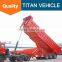 Hydraulic cylinder tipping tipper dump truck semi trailer for sale