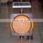 Vietnam Market 2016 Hottest LED Product 12 Inch Solar LED Strobe Amber Flashing Warning Light Road Safety