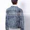 Men's Light Blue Denim Sherpa Jacket fur lining(LOTJ268)