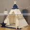 Children Teepee Play Tent With Windows and Play Mat-White airplane Pattern