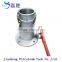 Aluminium Alloy Throughway Flange Ball Valve Female