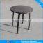 garden round rehau rattan pedestal dining table with glass CF949