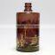 China style amber spirit glass bottle