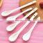Haonai 12.5CM Tableware New bone China Ceramic Coffee Spoon Porcelain Spoons