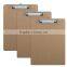 A4A5A6 Wood Clipboard With Flat Metal Clip Restaurant Menu Holders for Coffee Catering Memo Clipboard Promotion Gift