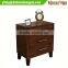 Wooden bedside table for small bedroom