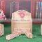 Pink wooden perpetual calendar desk calendar 2017
