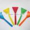 different colors triangle shapes silicone spatula set