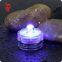 flower shaped mini cr2032 operated submersible tea light