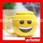 UCHOME Unique Funny Ceramic Emoji Mug,Emoji Cups