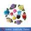 High quality handmade colorful satin ribbon rose for decoration