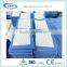 Eye drape is made of SMS 50grms,with treatment or without fluid pouch