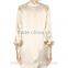 2016 hot sale silk satin blouse fashion designs OEM service