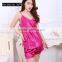 2017 silk pajamas harness sexy night skirt sleepwear home clothes sexy underwear