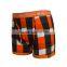 OEM Check Print Man's Underwear Boxer Briefs High Quality Cotton