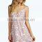 Latest Geo Print Women Ladies Night Dress,sexy Night Sleeping Dress