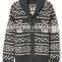 Soft Sweater Turn -down Collar Cardigan boys Sweater