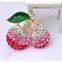 cherry rhinestone cabochon crystal purfume bottle decoration