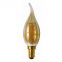 LED filament bulb C35 with gold plated 6W E14 2700K